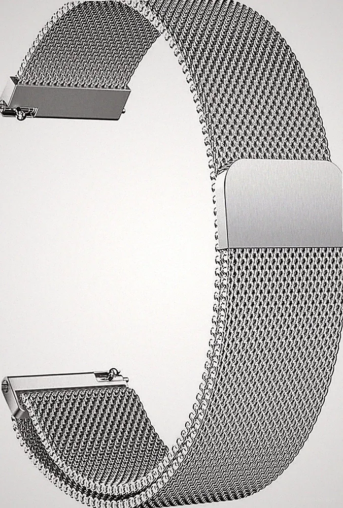 Edelstahl Mesh Uhrenarmband Metall Ersatz Armband Magnetverschluss Smartwatch Sc