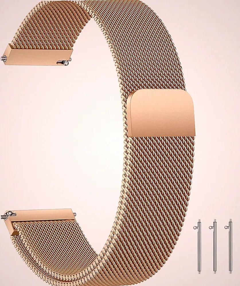 Edelstahl Mesh Uhrenarmband Metall Ersatzarmband Magnetverschluss für Smartwatch