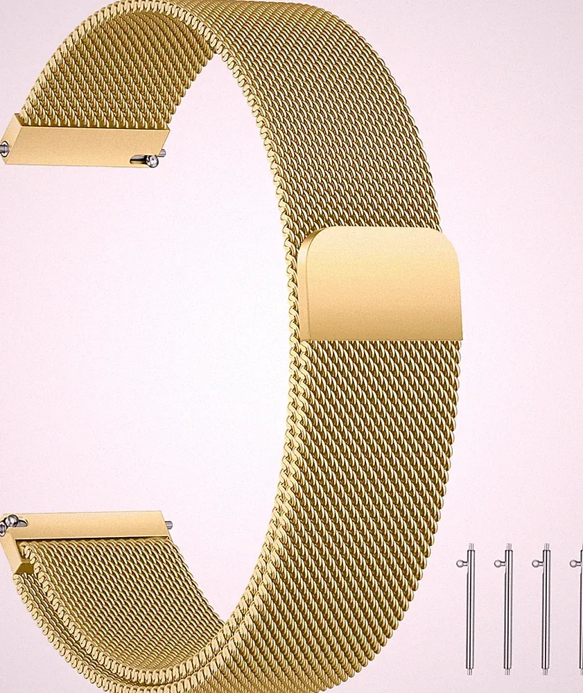 Edelstahl Mesh Uhrenarmband Metall Magnetverschluss Ersatzband für Smartwatch