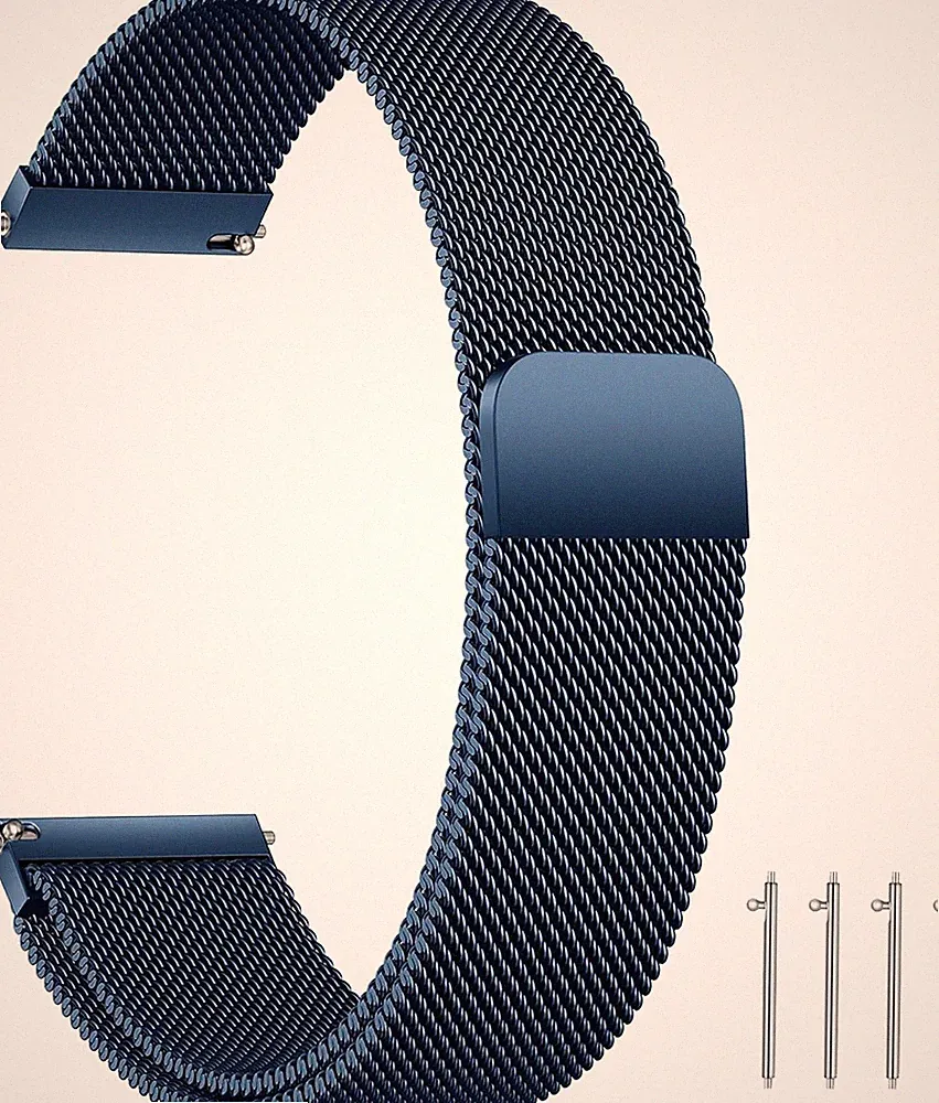 Edelstahl Mesh Uhrenarmband Metall Magnetverschluss für Smartwatch Damen Herren
