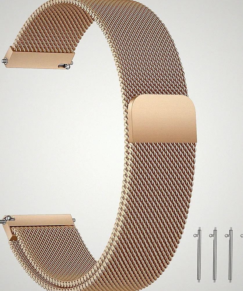 Edelstahl Mesh Uhrenarmband Metall Magnetverschluss für Smartwatch Damen Herren