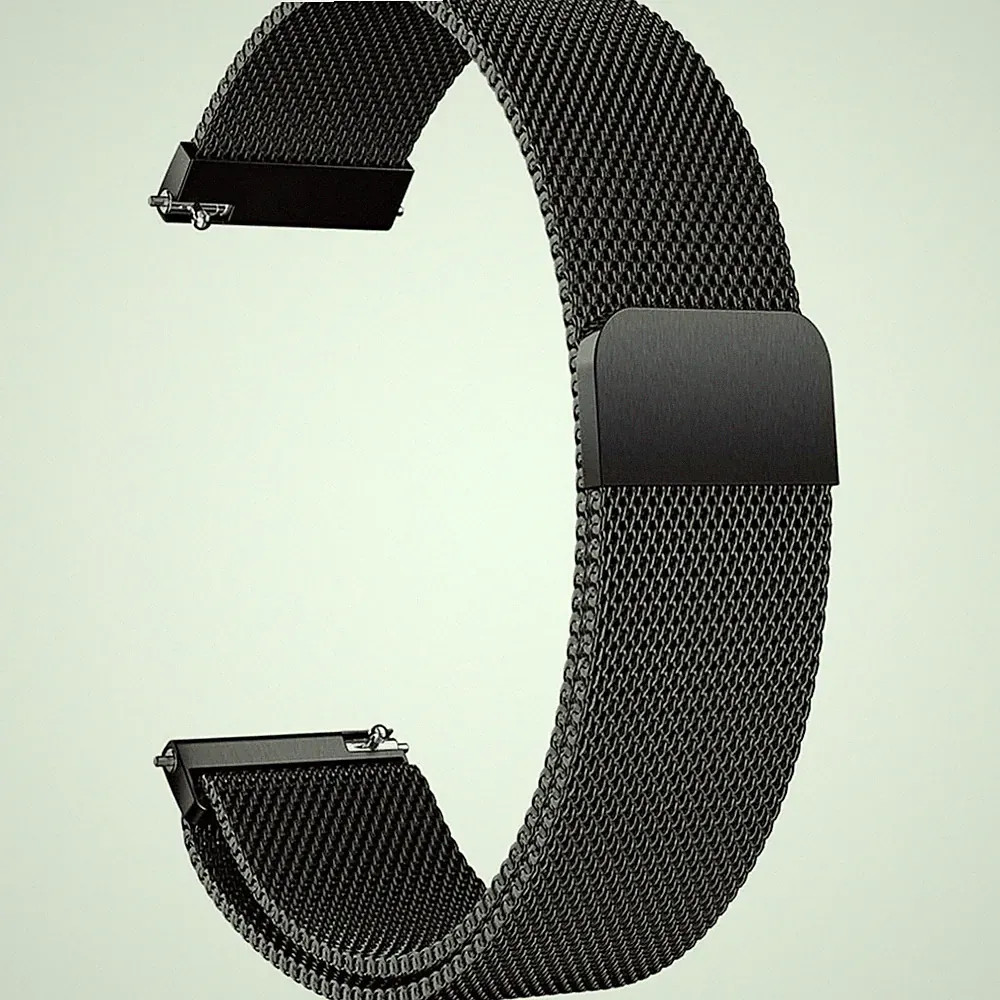 Edelstahl Uhrenarmband Damen Herren Magnetverschluss 20mm Smartwatch Ersatz