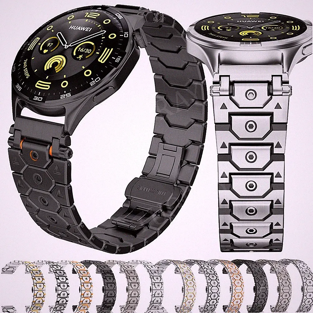 Edelstahl Uhrenarmband Metall Armband 20mm 22mm Universal Ersatz Band Smartwatch