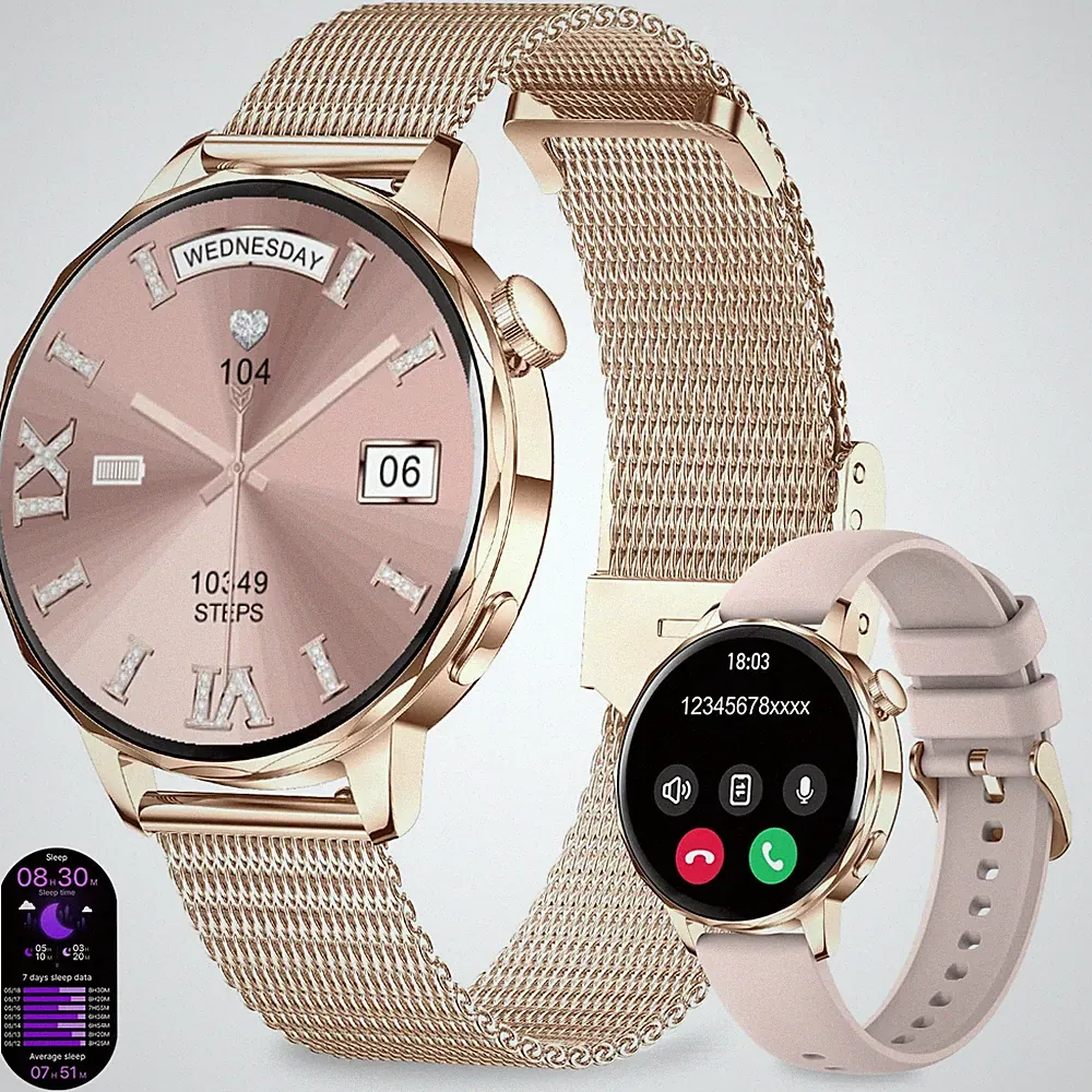 Efolen Smartwatches für Damen, 1,27" Damen Smartwatch mit 1,27 Zoll