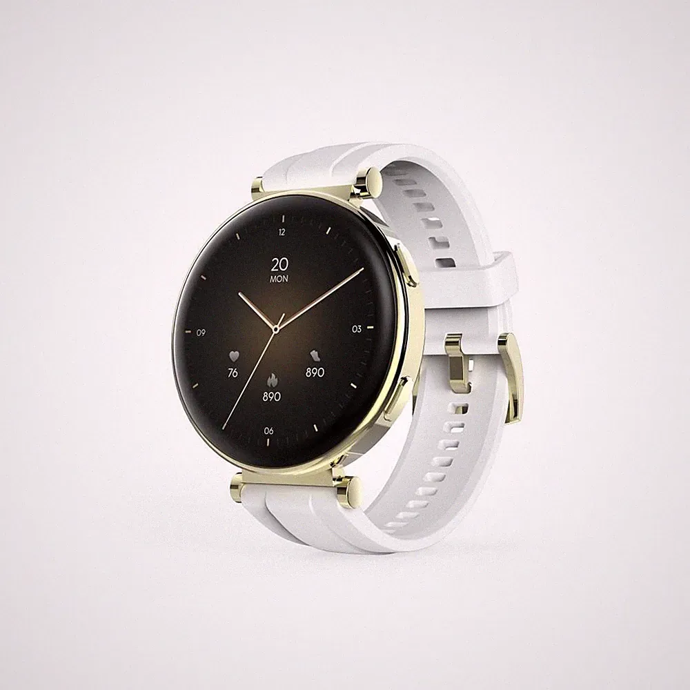 Elegante Hama Smartwatch 7000 AMOLED 1.32" Telefonfunktion wasserdicht für Damen