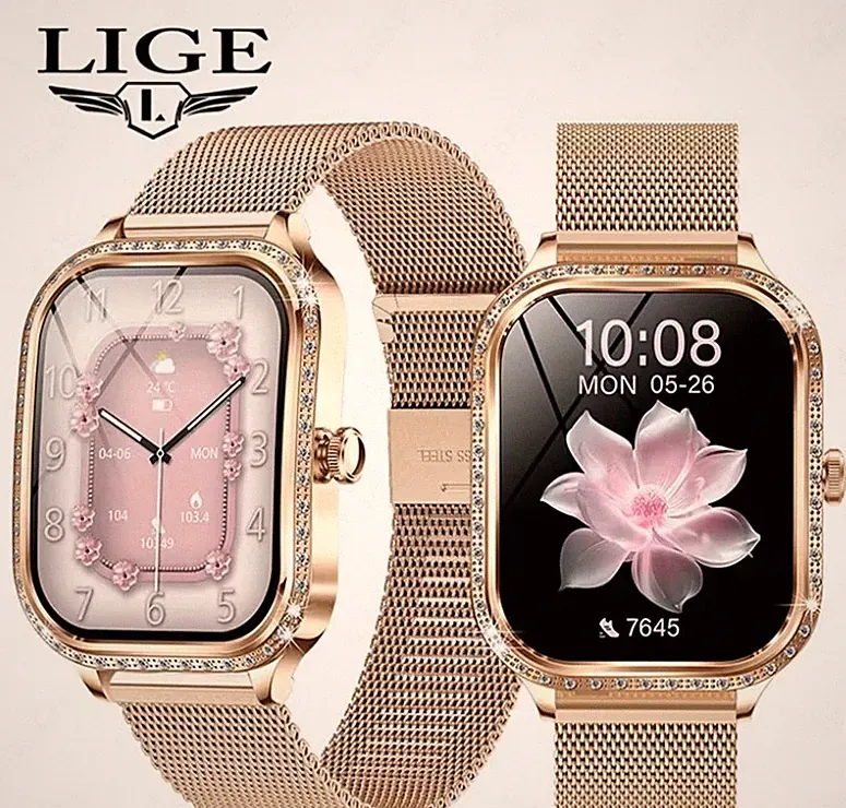 Elegante Smartwatch von LIGE für Frauen und Mädchen