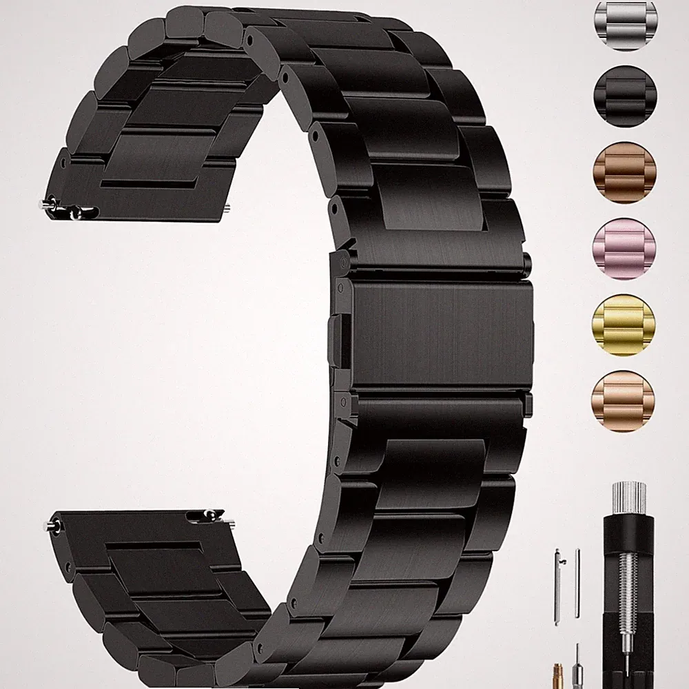 Elegantes Fullmosa Metallarmband 22mm – Wechselarmband für Uhren & Smartwatches