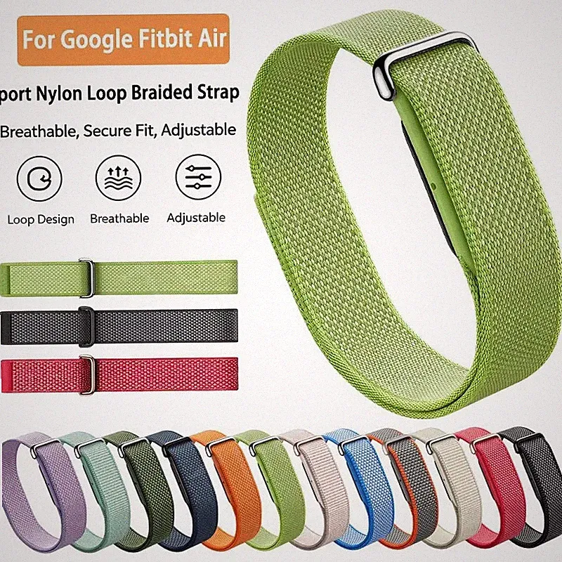 Ersatz Armband für Google Fitbit Air Nylon Loop Sport Fitness Smartwatch Strap
