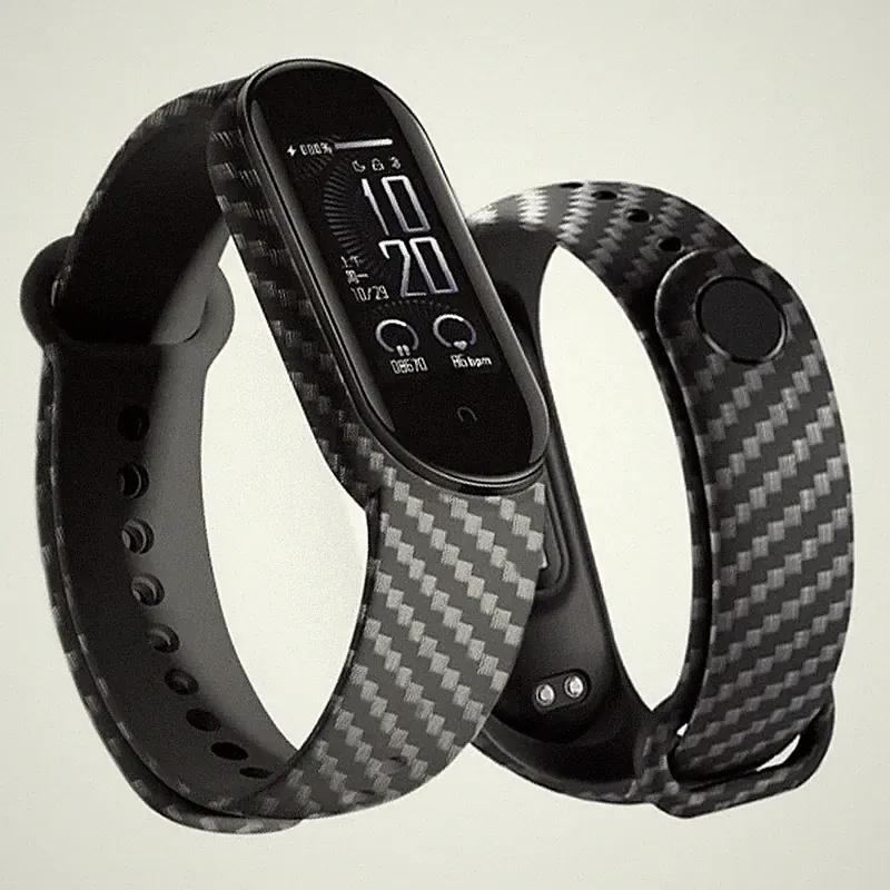 Ersatz Armband Smart Watch Für Xiaomi Mi Band 7- Fitness Tracker Sport Carbon