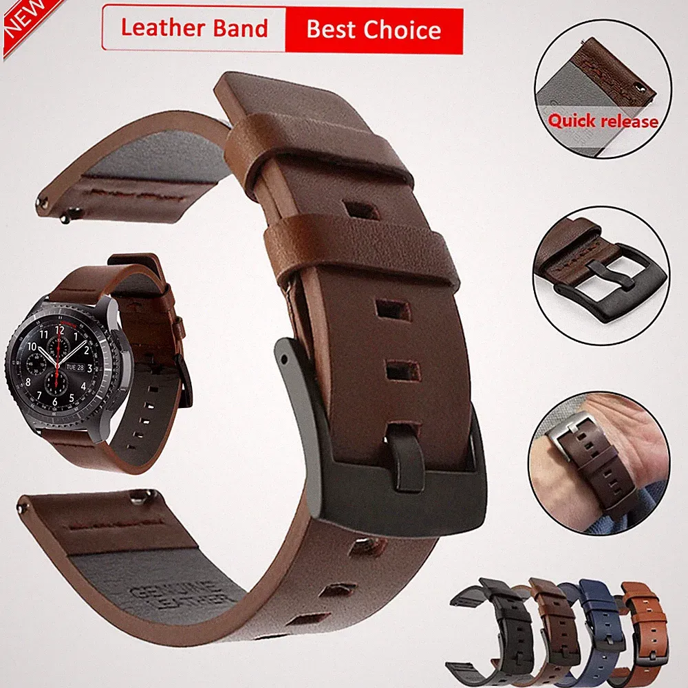 Ersatz Leder Armband Für Huawei Watch GT 2 Pro/GT 2 2e 46mm 3 Pro Active/Classic