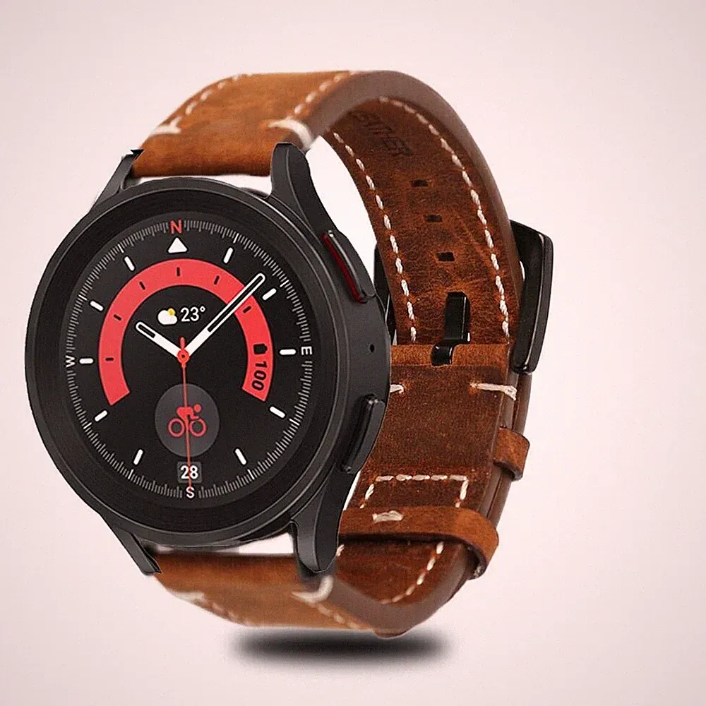 Ersatz Leder Uhren Armband 20mm 22mm Lug für Fossil Smart Watch Universell Band