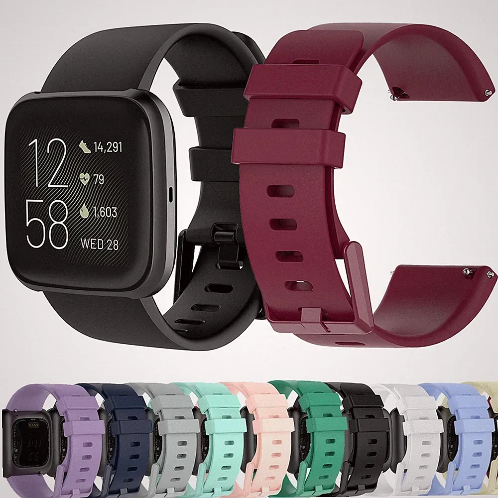 Ersatz Silikon Armband Für Fitbit Versa 2 / Versa /Versa Lite Smartwatch Lünette