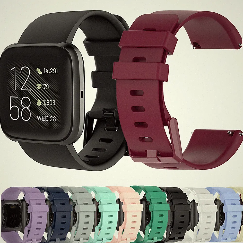 Ersatz Silikon Armband Für Fitbit Versa 2 / Versa /Versa Lite Smartwatch Lünette