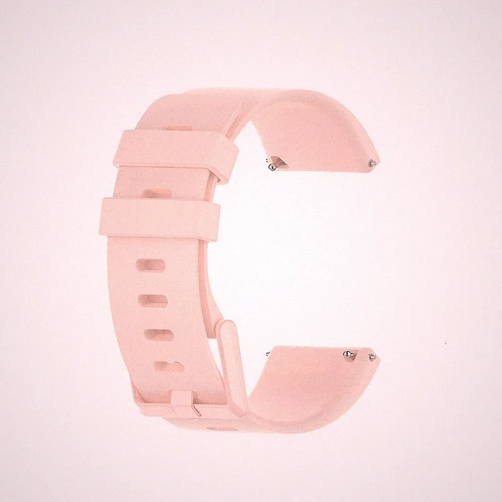 Ersatz Silikon Armband für Fitbit Versa 2 / Versa /Versa Lite Smartwatch Pink L