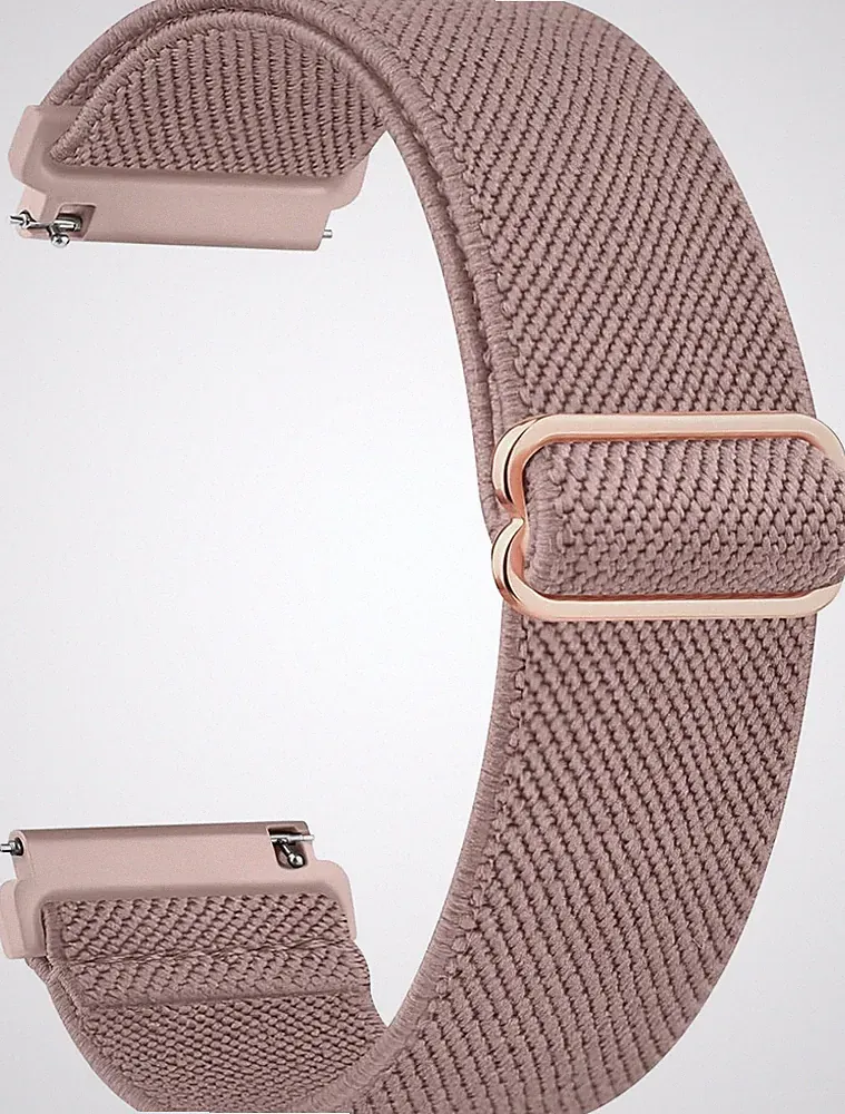 Ersatzarmband 22mm Elastisch Nylon Weich für Smartwatch mit Schnellverschluss