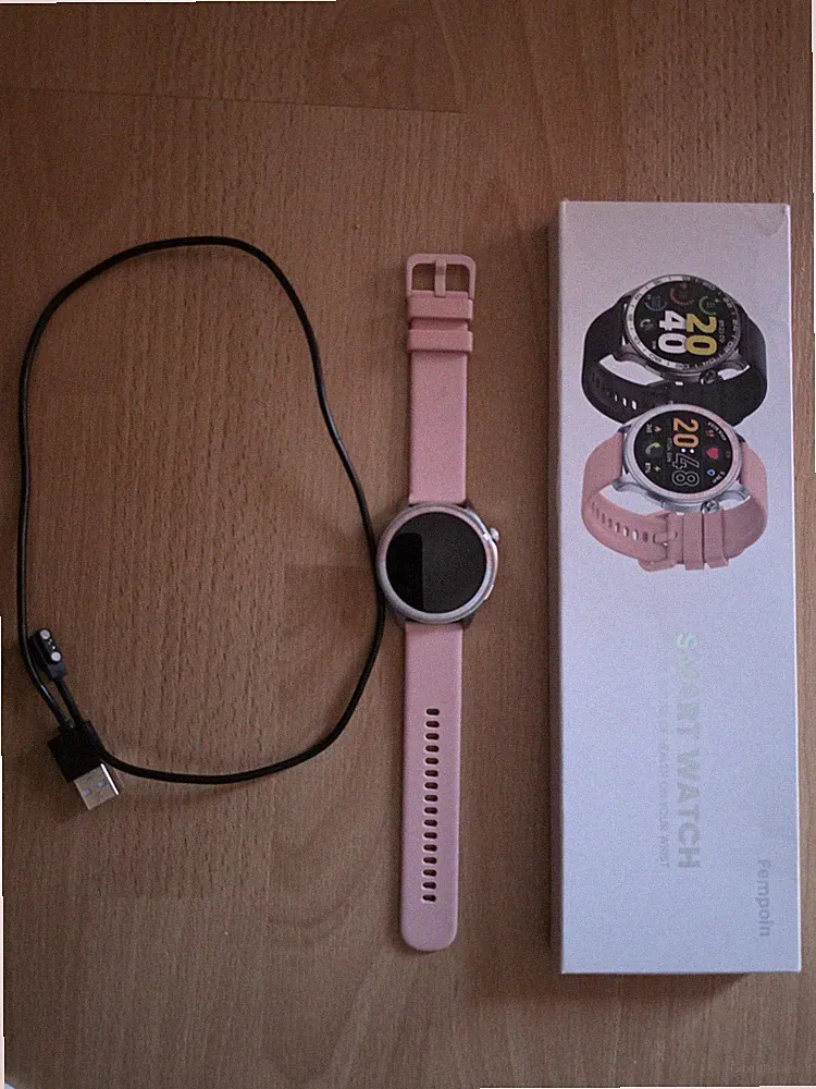 Fempoin Smartwatch T10 Pro Damen Herren Rosa Smartwatch