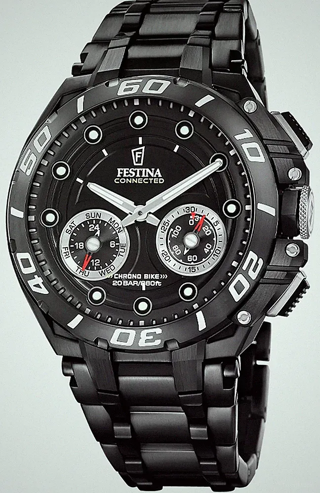Festina Chrono Bike Connected Hybrid-Smartwatch (46 Mm) Schwarzes F20762/3 Uhr