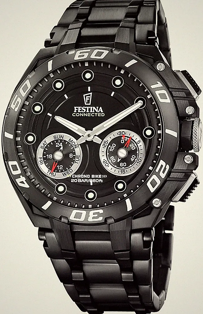 Festina Chrono Bike Connected Hybrid-Smartwatch (46 Mm) Schwarzes F20762/3 Uhr