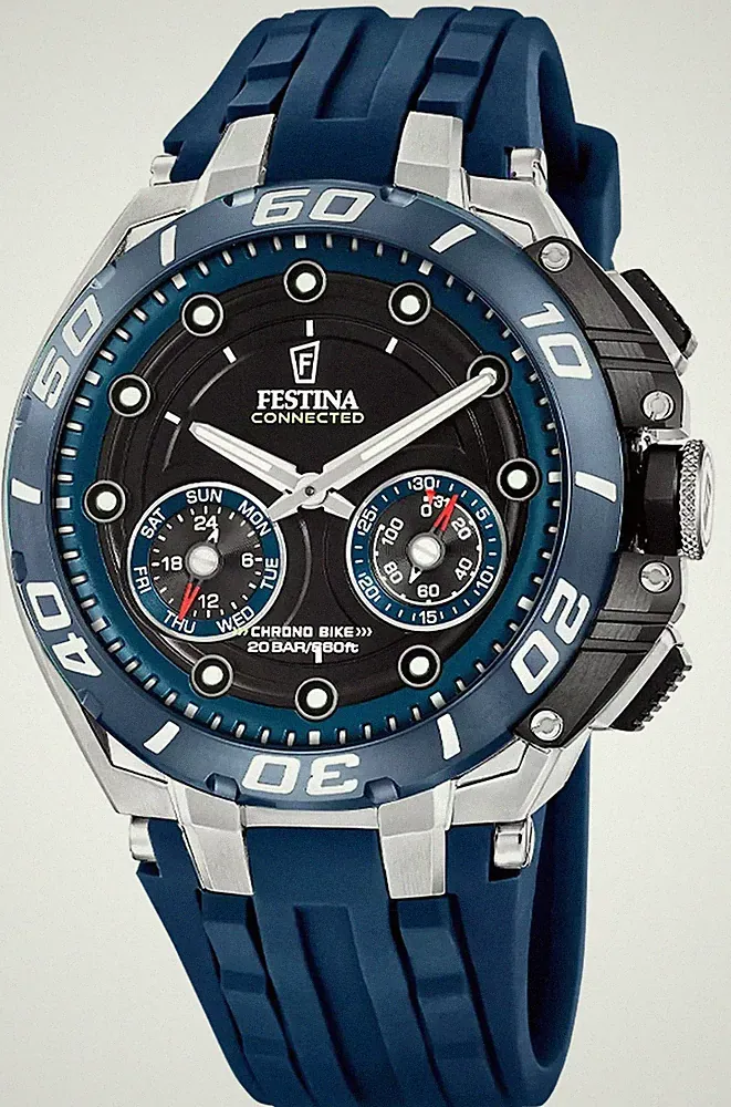 Festina Chrono Bike Connected Hybrid-Smartwatch (46 Mm), Schwarzes F20763/1 Uhr
