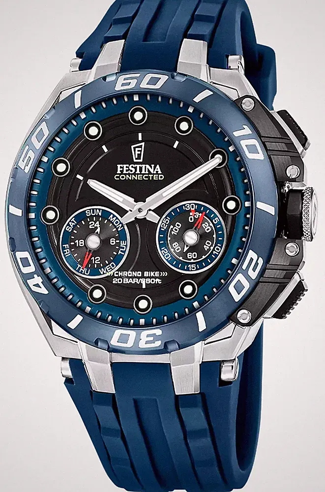Festina Chrono Bike Connected Hybrid-Smartwatch (46 Mm), Schwarzes F20763/1 Uhr