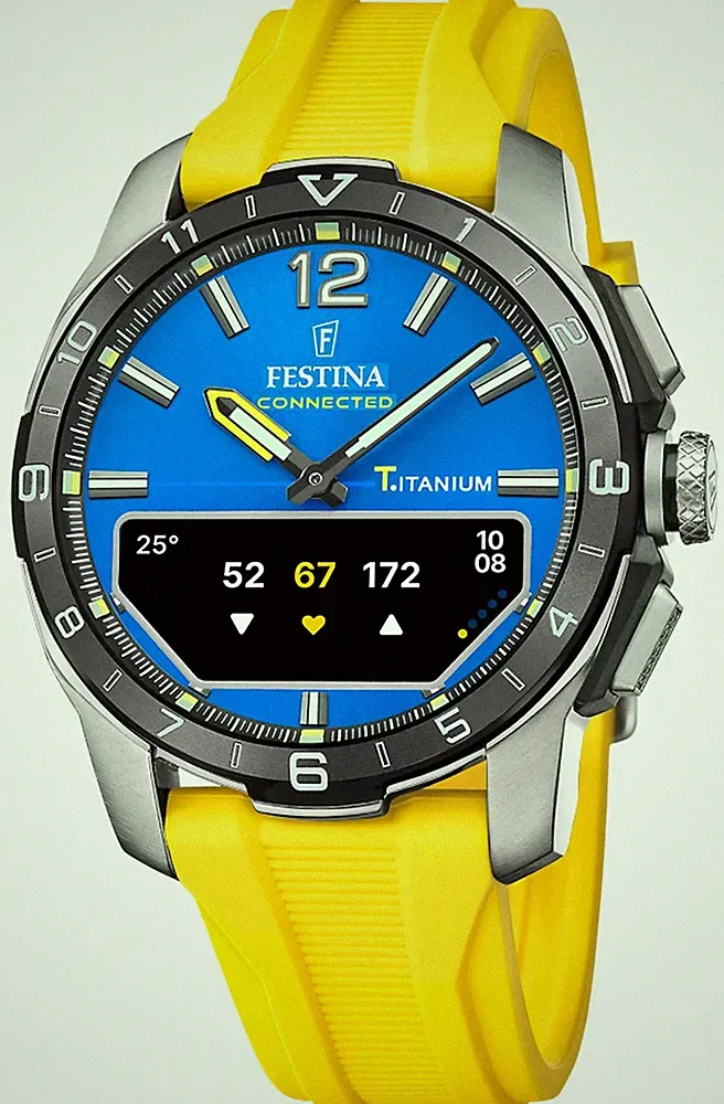 Festina Connected D Hybrid-Smartwatch (44 Mm) Blaues Integriertes F23000/8 Uhr