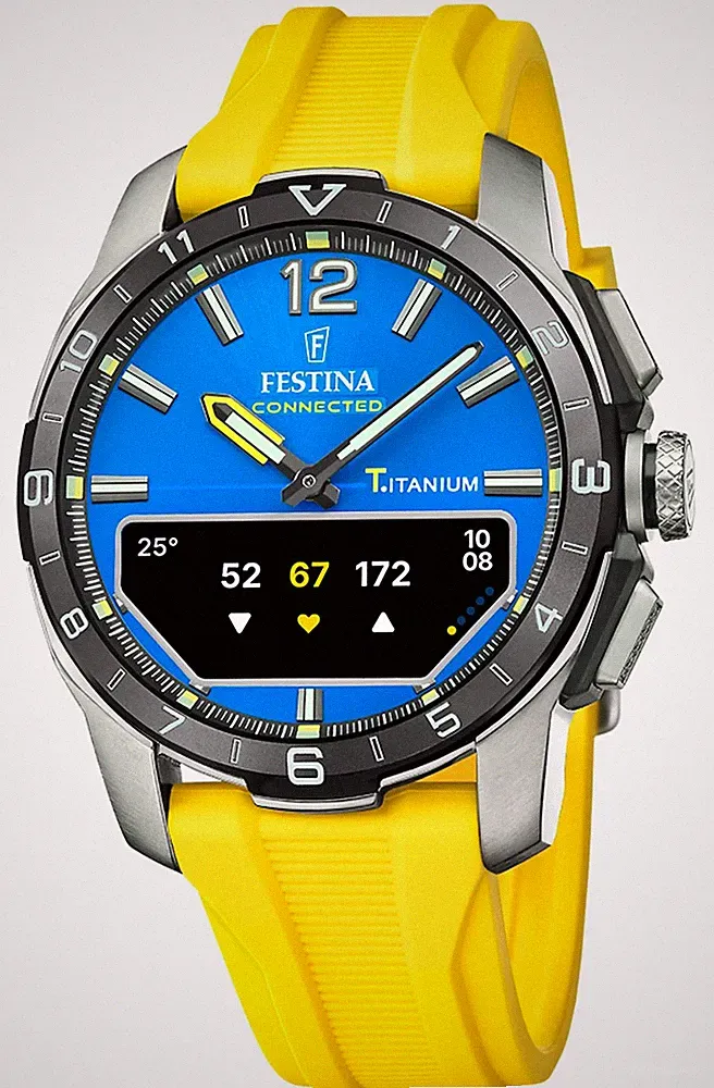 Festina Connected D Hybrid-Smartwatch (44 Mm) Blaues Integriertes F23000/8 Uhr