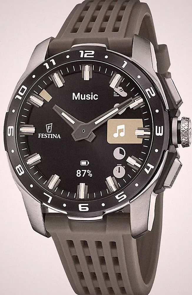 Festina Vernetzte Full-D-Hybrid-Smartwatch (44 Mm) Mit Digitalanzeige /