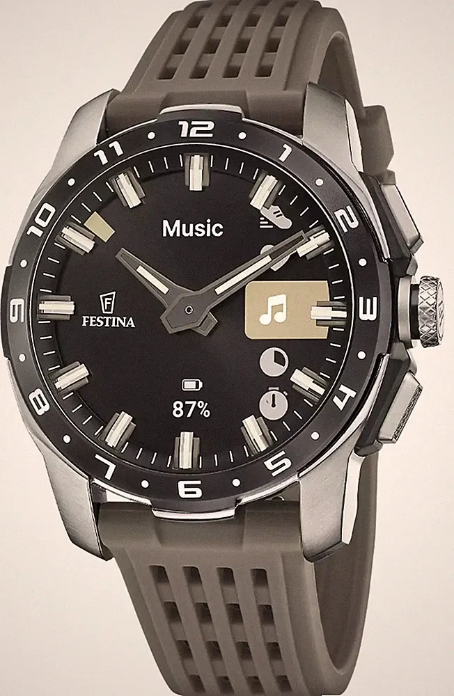 Festina Vernetzte Full-D-Hybrid-Smartwatch (44 Mm) Mit Digitalanzeige /