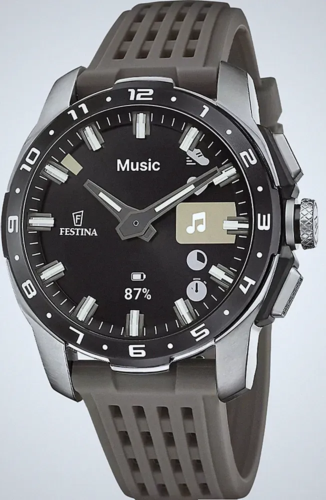 Festina Vernetzte Full-D-Hybrid-Smartwatch (44 Mm) Mit Digitalanzeige /