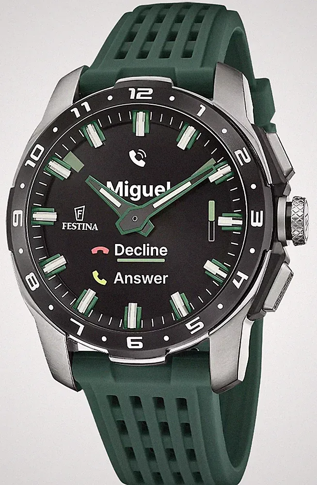 Festina Vernetzte Full-D-Hybrid-Smartwatch (44 Mm) Mit Digitalanzeige F23305/1
