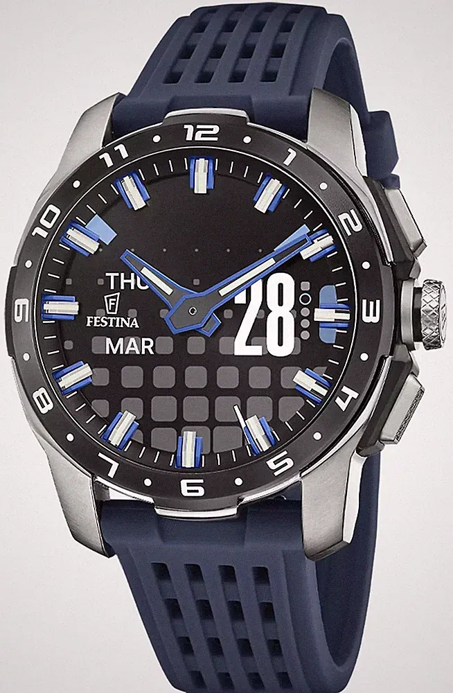 Festina Vernetzte Full-D-Hybrid-Smartwatch (44 Mm) Mit Digitalanzeige F23305/3