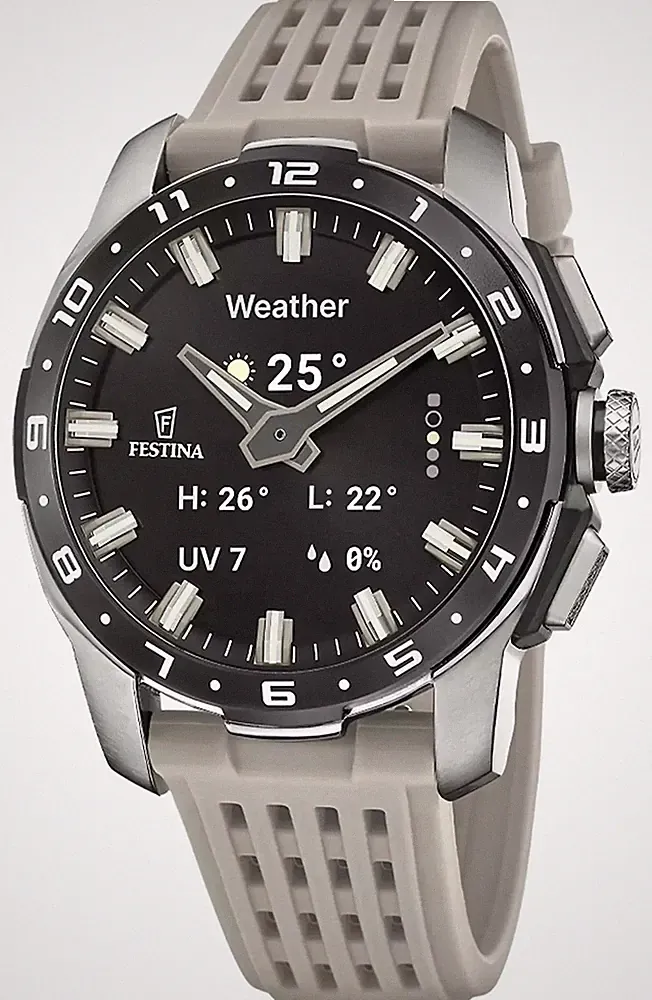 Festina Vernetzte Full-D-Hybrid-Smartwatch (44 Mm) Mit Digitalanzeige F23305/7