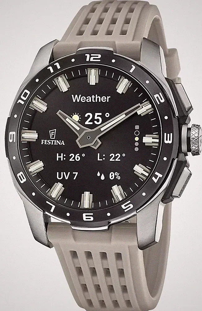 Festina Vernetzte Full-D-Hybrid-Smartwatch (44 Mm) Mit Digitalanzeige F23305/7