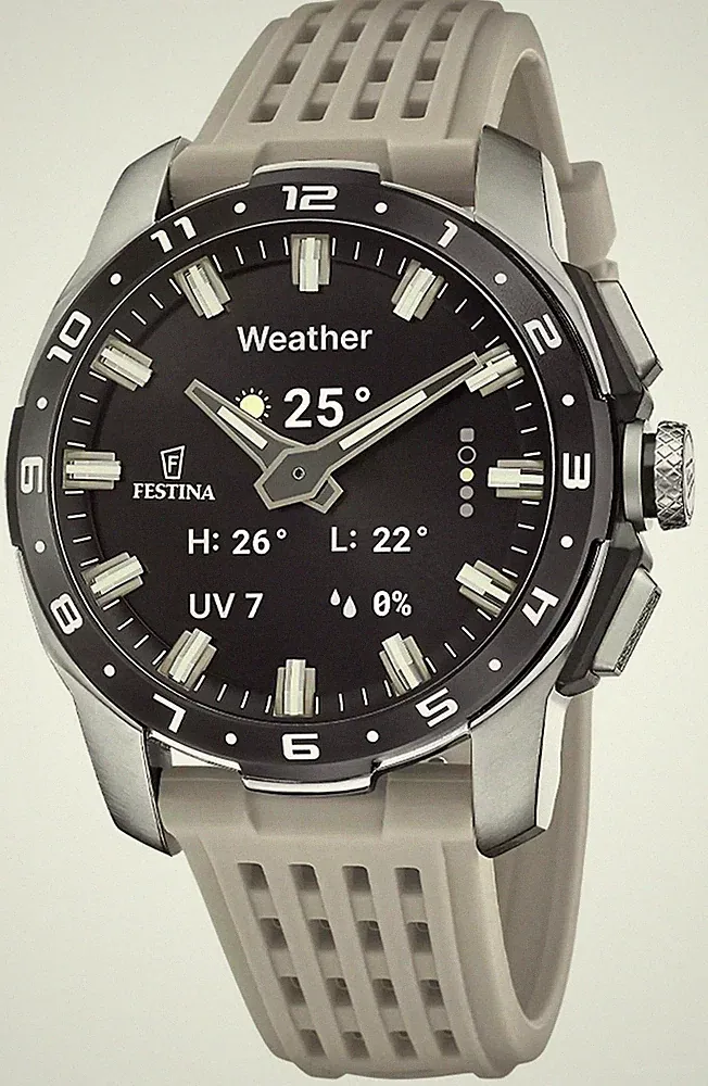 Festina Vernetzte Full-D-Hybrid-Smartwatch (44 Mm) Mit Digitalanzeige F23305/7