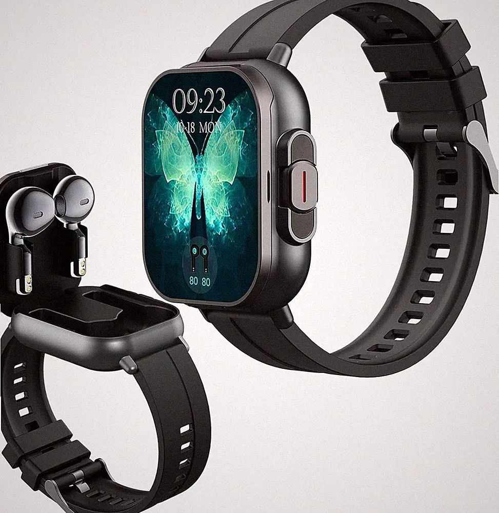 findtime Smartwatch mit Kopfhörer Uhr mit Kopfhörer drin kabellos unsichtbar