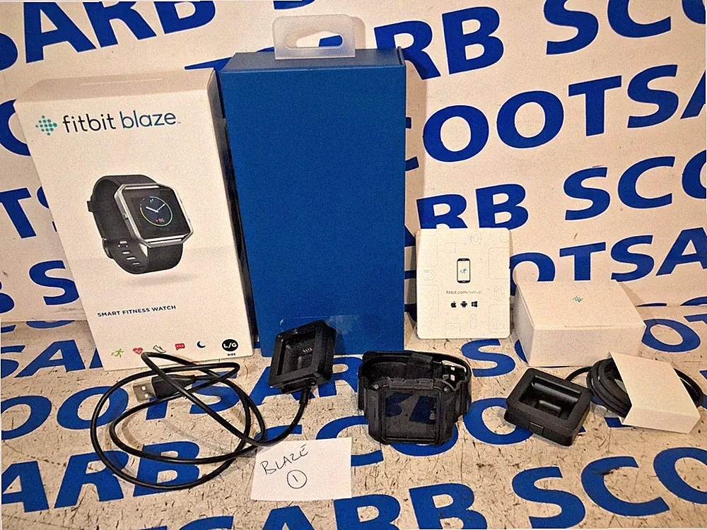 Fitbit BLAZE - Guter Zustand Fitness Tracker Sport Smartwatch & 2 Ladegerät