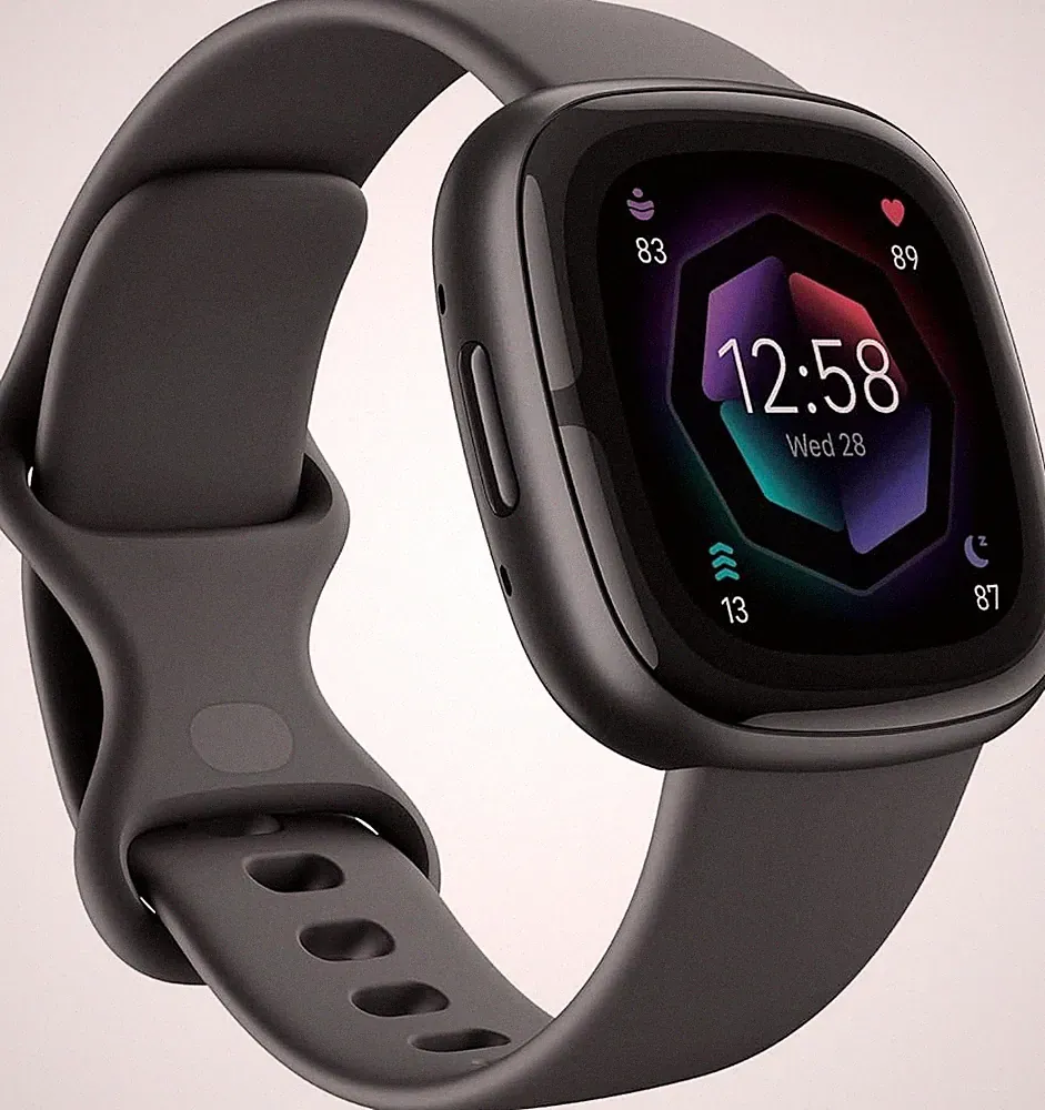 Fitbit Sense 2 Smartwatch 40 mm mit Aluminiumgehäuse und Gesundheitsfunktionen.