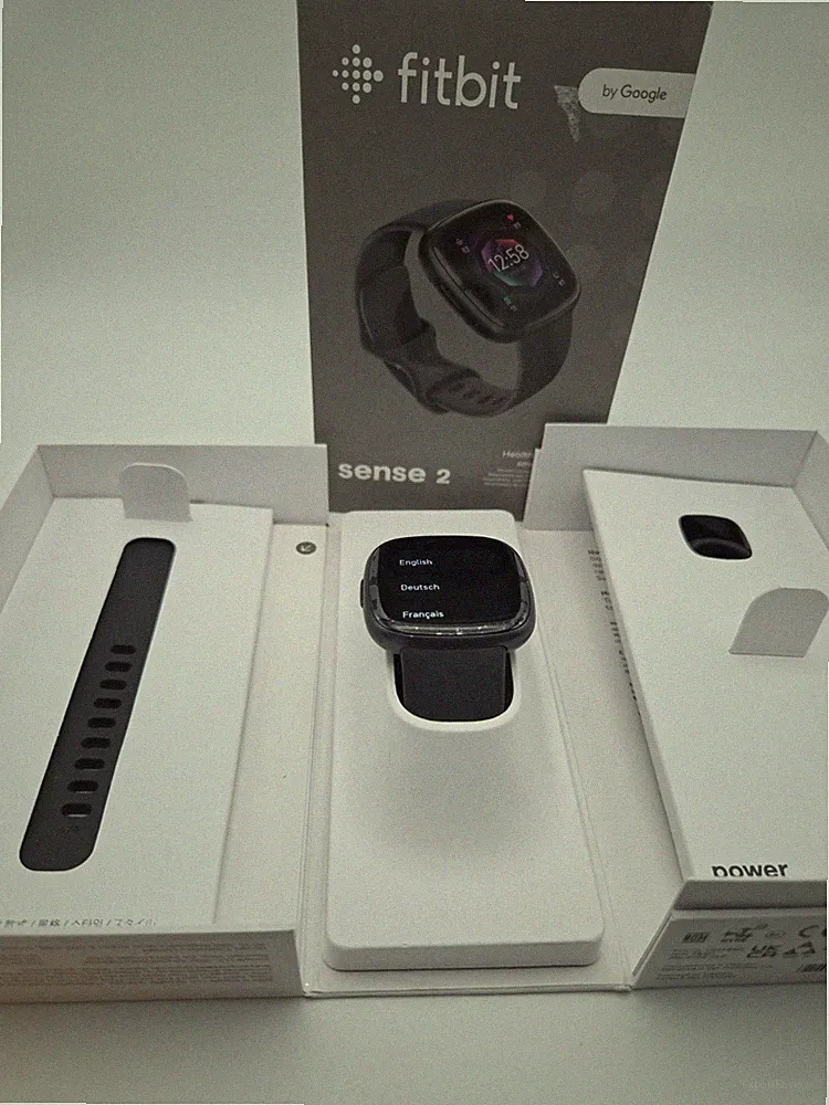 Fitbit Sense 2 Smartwatch - Graphit Aluminium Shadow Grey Band - Originalverpackt - C-Ware