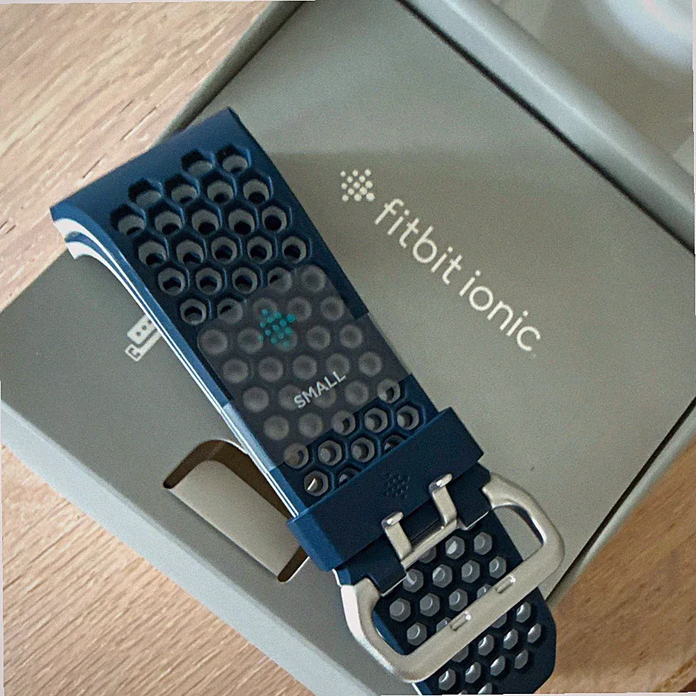 Fitbit Silikon-Armband Blau Größe S (Small) für Fitbit Ionic Smartwatch