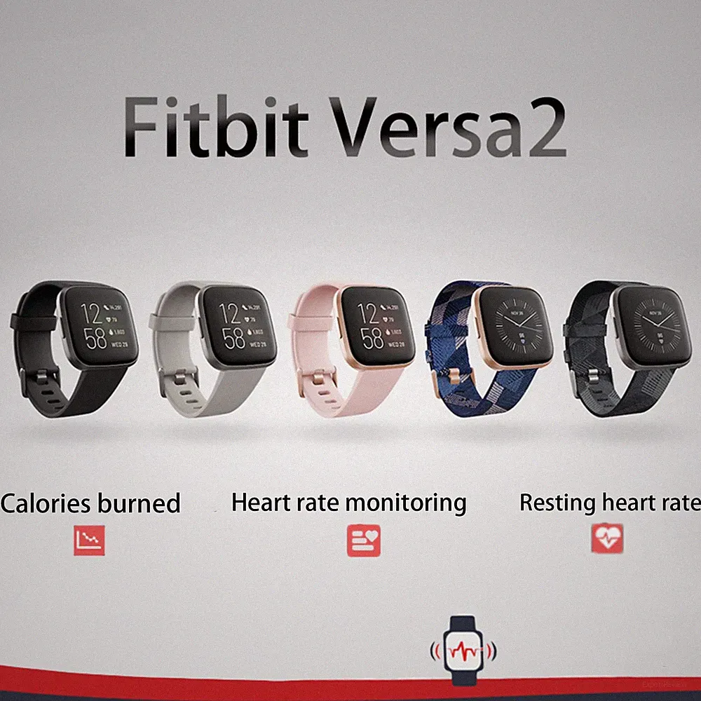 Fitbit Versa 2 Gesundheits- und Fitness-Smartwatch mit integrierter