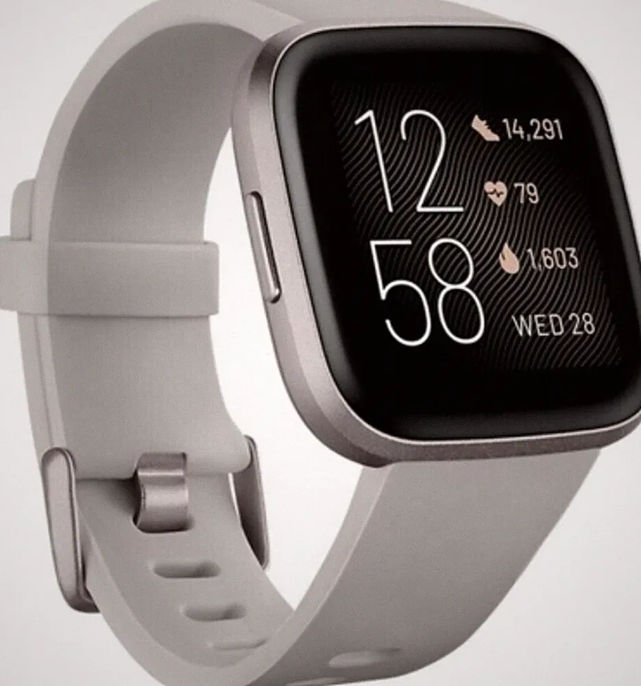 Fitbit Versa 2 silber/grau Smartwatch Fitness Tracker Wi-FI Bluetooth - TOP