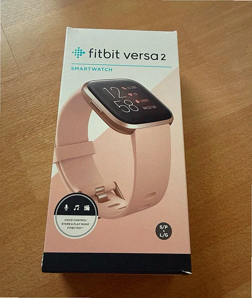 Fitbit Versa 2 Smartwatch 40 mm Touchscreen rosa, Gummiarmband Android/iOS
