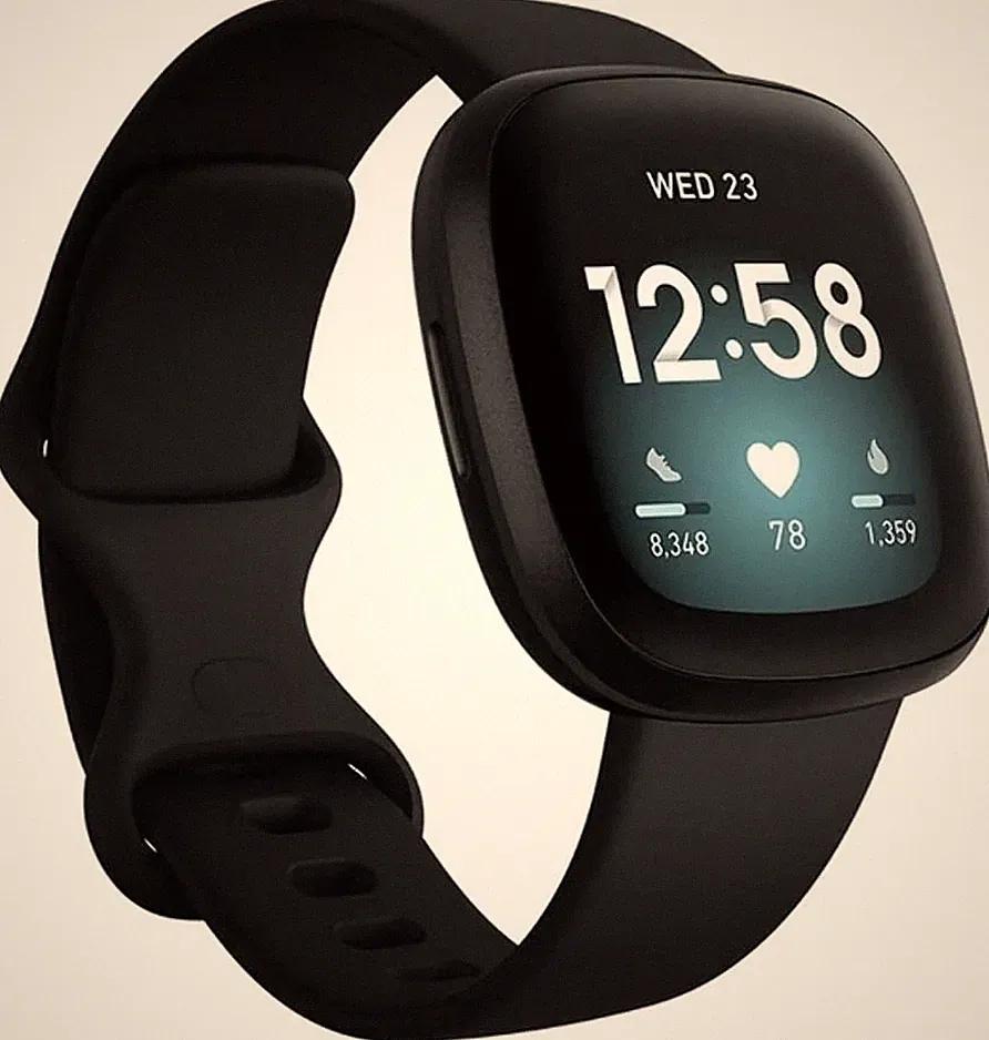 Fitbit Versa 3 by Google – Smartwatch Damen / Herren – Fitness-Tracker mit integ
