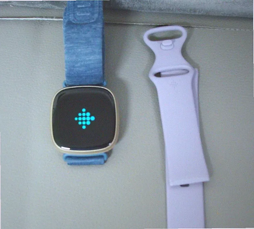 Fitbit Versa 3 /Google Smartwatch Fitness-Tracker/ integrierten GPS in Softgold