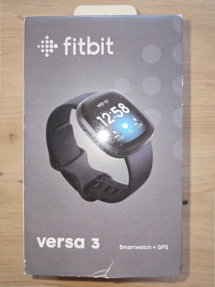 Fitbit Versa 3 Smartwatch + GPS Schwarz Guter Zustand