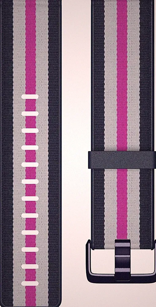 Fitbit Versa Lite Gewebe-Hybrid-Armbänder, Marineblau/Magenta, K Uhr Smartwatch