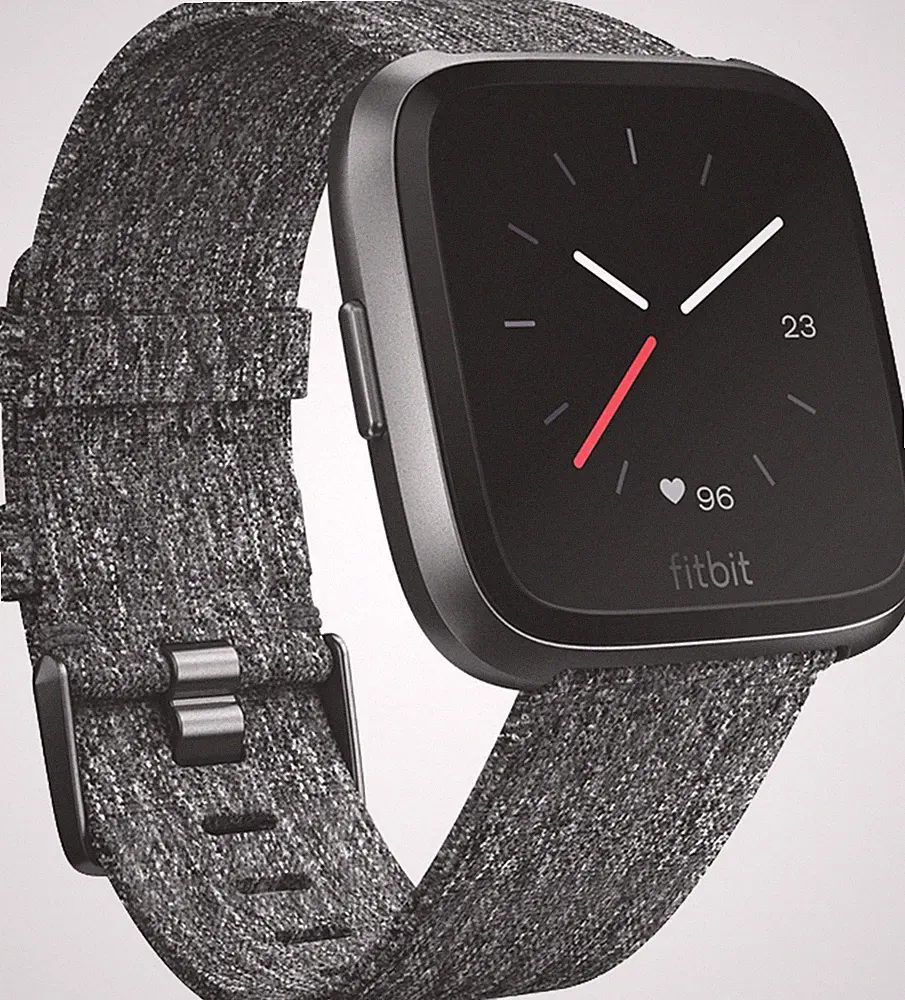 Fitbit Versa Special Edition silber/grau 41mm Smartwatch 1,3" - GUT REFURBISHED