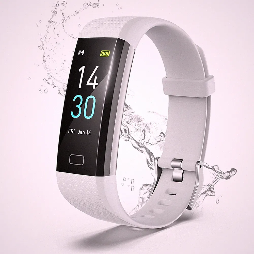 Fitness Armband mit GPS Aktivitätstracker Uhr grau, 16