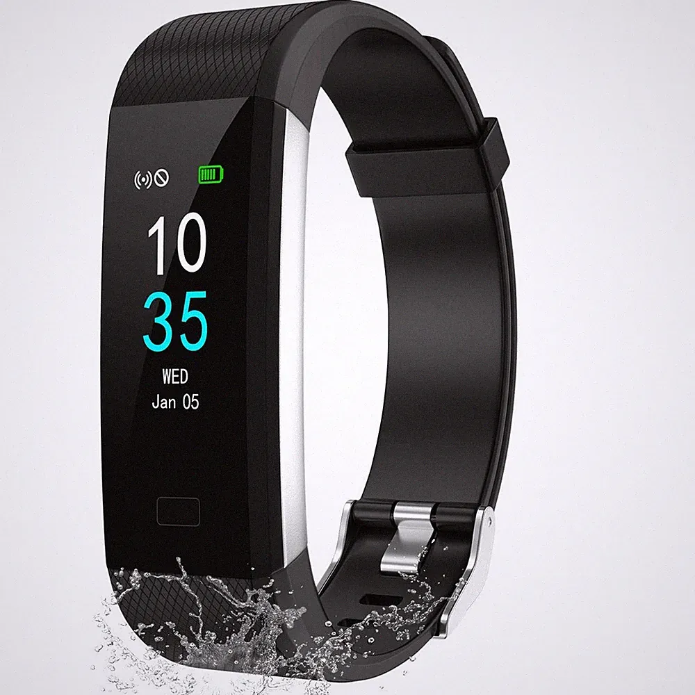 Fitness Armband Schrittzähler Tracker Kalorienzähler IP68 Wasserdicht Smartwatch