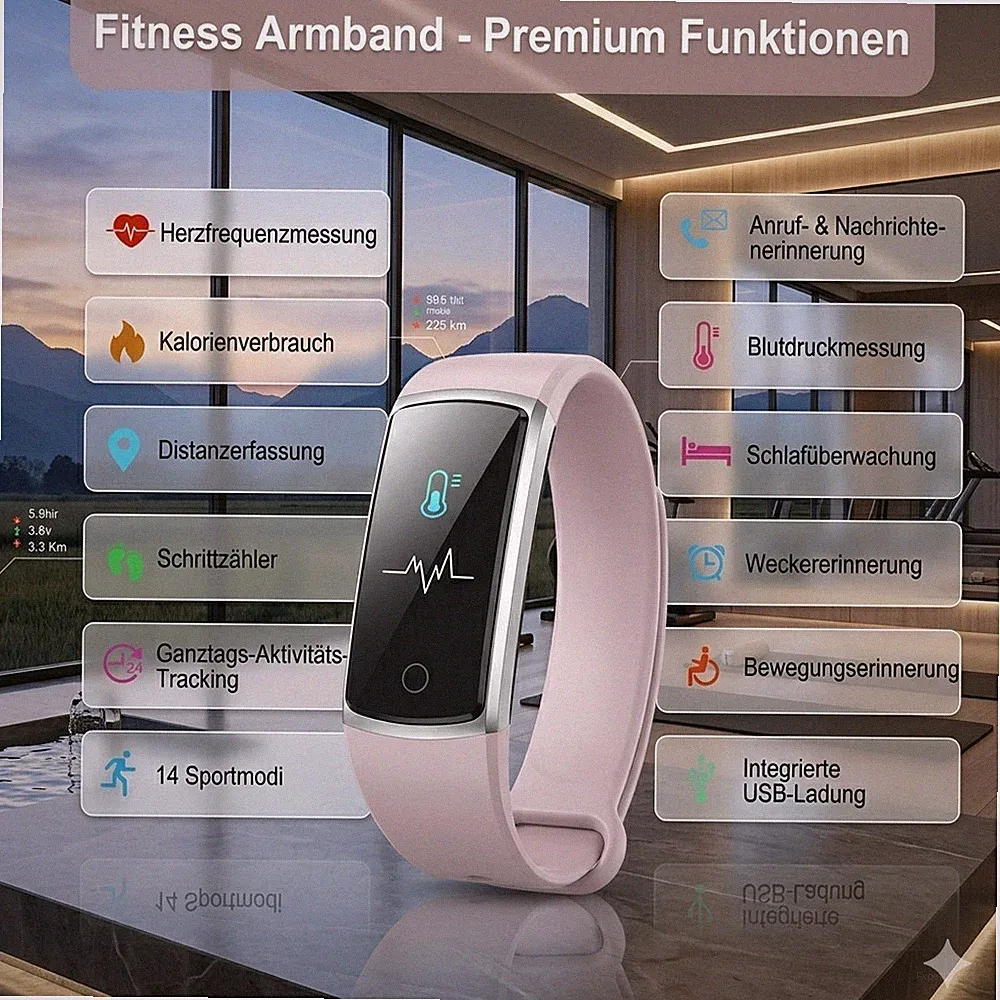 Wasserabweisende Smartwatch Damen